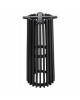 ΒΑΣΗ BAR STAND ΣΤΡΟΓΓΥΛΗ FRANTZ HM9857.12 MINDI ΞΥΛΟ ΣΕ ΜΑΥΡΟ Φ40x90Υεκ.