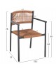 ΠΟΛΥΘΡΟΝΑ ΑΛΟΥΜΙΝΙΟΥ STER HM5786.12 ΑΝΘΡΑΚΙ-ΣΥΝΘ.RATTAN ΜΠΕΖ 55,5x53x78Υεκ.
