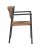 ΠΟΛΥΘΡΟΝΑ ΑΛΟΥΜΙΝΙΟΥ STER HM5786.12 ΑΝΘΡΑΚΙ-ΣΥΝΘ.RATTAN ΜΠΕΖ 55,5x53x78Υεκ.