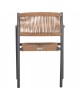 ΠΟΛΥΘΡΟΝΑ ΑΛΟΥΜΙΝΙΟΥ STER HM5786.12 ΑΝΘΡΑΚΙ-ΣΥΝΘ.RATTAN ΜΠΕΖ 55,5x53x78Υεκ.