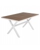 ΤΡΑΠΕΖΙ ΑΛΟΥΜΙΝΙΟΥ ΟΡΘΟΓΩΝΙΟ TAWNEE HM6037.02 ΛΕΥΚΟ-POLYWOOD ΦΥΣΙΚΟ 150x89,5x73Υεκ