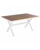 ΤΡΑΠΕΖΙ ΑΛΟΥΜΙΝΙΟΥ ΟΡΘΟΓΩΝΙΟ TAWNEE HM6037.02 ΛΕΥΚΟ-POLYWOOD ΦΥΣΙΚΟ 150x89,5x73Υεκ