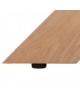 ΤΡΑΠΕΖΙ PAOLO HM9853 MDF ΜΕ ΚΑΠΛΑΜΑ ΦΡΑΞΙΝΟΥ-ΠΟΔΙΑ RUBBERWOOD-ΦΥΣΙΚΟ 180x90x75Yεκ