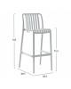 ΣΚΑΜΠΟ BAR ΠΟΛΥΠΡΟΠΥΛΕΝΙΟΥ CONVEE HM6098.01 ΛΕΥΚΟ 38,5x49,5x102Υεκ.