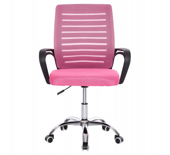 ΚΑΡΕΚΛΑ ΓΡΑΦΕΙΟΥ TRAIL HM1192.35 ΡΟΖ MESH-ΠΟΔΙ ΧΡΩΜΙΟΥ 62x51x98Υεκ.