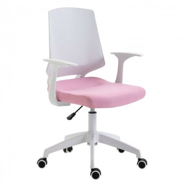 A1150-W ΛΕΥΚΟ/ΡΟΖ ΥΦΑΣΜΑ ΠΟΛΥΘΡΟΝΑ ΓΡΑΦΕΙΟΥ 63Χ55Χ49-92/56-100εκ. ZITA PLUS 63Χ55Χ49-92/56-100εκ.