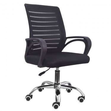 A900 ΜΑΥΡΟ MESH ΠΟΛΥΘΡΟΝΑ ΓΡΑΦΕΙΟΥ 63Χ51Χ43-89/53-99εκ. ZITA PLUS 63Χ51Χ43-89/53-99εκ.