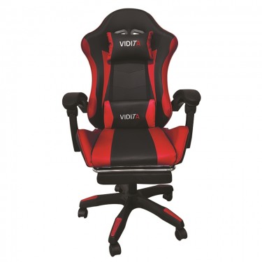 A6060 ΜΑΥΡΟ/ΚΟΚΚΙΝΟ ΠΟΛΥΘΡΟΝΑ GAMING/ΜΕ ΥΠΟΠΟΔΙΟ 64X62X113-121εκ. ZITA PLUS 64X62X113-121εκ.