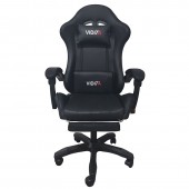 A6060 ΜΑΥΡΟ ΠΟΛΥΘΡΟΝΑ GAMING/ΜΕ ΥΠΟΠΟΔΙΟ 64X62X113-121εκ. ZITA PLUS 64X62X113-121εκ.