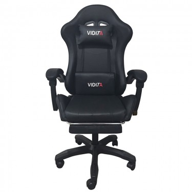 A6060 ΜΑΥΡΟ ΠΟΛΥΘΡΟΝΑ GAMING/ΜΕ ΥΠΟΠΟΔΙΟ 64X62X113-121εκ. ZITA PLUS 64X62X113-121εκ.