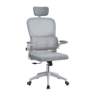 A9935 WHITE/GREY MESH ΠΟΛΥΘΡΟΝΑ ΓΡΑΦΕΙΟΥ 62Χ64Χ42-114/52-125εκ. ZITA PLUS 62Χ64Χ42-114/52-125εκ.