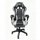 A6060 ΜΑΥΡΟ/ΓΚΡΙ ΠΟΛΥΘΡΟΝΑ GAMING/ΜΕ ΥΠΟΠΟΔΙΟ 64X62X113-121εκ. ZITA PLUS 64X62X113-121εκ.