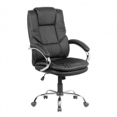 A8990 ΜΑΥΡO PU ΠΟΛΥΘΡΟΝΑ ΓΡΑΦΕΙΟΥ 63.5Χ72.5Χ48-113/58-123εκ. ZITA PLUS 63.5Χ72.5Χ48-113/58-123εκ.