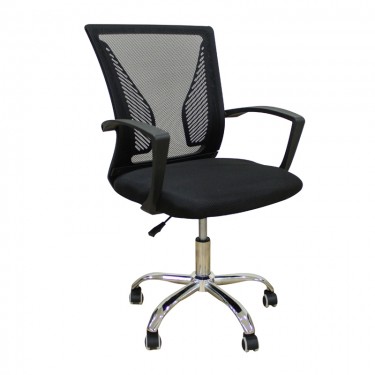 A9880 ΜΑΥΡO MESH ΠΟΛΥΘΡΟΝΑ ΓΡΑΦΕΙΟΥ 57X54X40-91/48-99εκ. ZITA PLUS 57X54X40-91/48-99εκ.