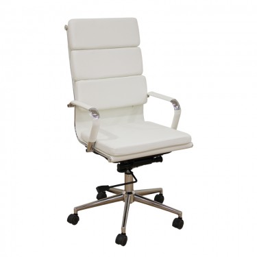 A9944 ΛΕΥΚΟ PU ΠΟΛΥΘΡΟΝΑ ΓΡΑΦΕΙΟΥ 55X60X51-115/61-125εκ. ZITA PLUS 55X60X51-115/61-125εκ.