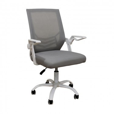 A1830 ΛΕΥΚΟ/ΓΚΡΙ MESH ΠΟΛΥΘΡΟΝΑ ΓΡΑΦΕΙΟΥ 62X54X44-91/53-100εκ. ZITA PLUS 62X54X44-91/53-100εκ.