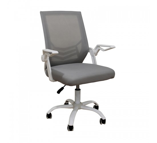 A1830 ΛΕΥΚΟ/ΓΚΡΙ MESH ΠΟΛΥΘΡΟΝΑ ΓΡΑΦΕΙΟΥ 62X54X44-91/53-100εκ. ZITA PLUS 62X54X44-91/53-100εκ.