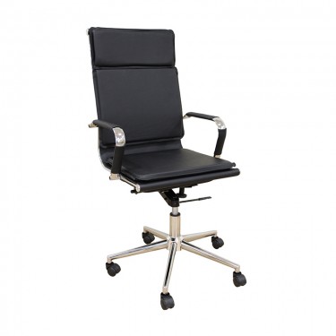 A9952 ΜΑΥΡΟ PU ΠΟΛΥΘΡΟΝΑ ΓΡΑΦΕΙΟΥ 54Χ51Χ54-110/60-123εκ. ZITA PLUS 54Χ51Χ54-110/60-123εκ.