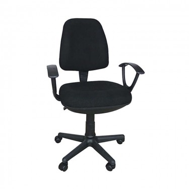 BS750 ΜΑΥΡΟ ΥΦΑΣΜΑ ΠΟΛΥΘΡΟΝΑ ΓΡΑΦΕΙΟΥ 64X56X41-90/51-98εκ. ZITA PLUS 64X56X41-90/51-98εκ.