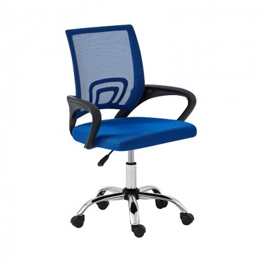 A1850 S ΧΡΩΜΙΟ/ΜΠΛΕ MESH ΠΟΛΥΘΡΟΝΑ ΓΡΑΦΕΙΟΥ 62Χ52Χ43-84/50-93εκ. ZITA PLUS 62Χ52Χ43-84/50-93εκ.