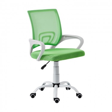 A1850 SW ΛΕΥΚΟ/ΠΡΑΣΙΝΟ MESH ΠΟΛΥΘΡΟΝΑ ΓΡΑΦΕΙΟΥ 62Χ52Χ43-84/50-93εκ. ZITA PLUS 62Χ52Χ43-84/50-93εκ.