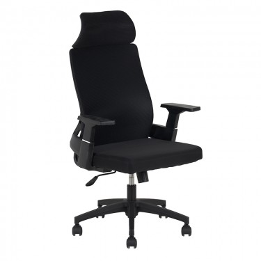 A9925 ΜΑΥΡO MESH ΠΟΛΥΘΡΟΝΑ ΓΡΑΦΕΙΟΥ 64X60X43-110/52-119εκ. ZITA PLUS 64X60X43-110/52-119εκ.