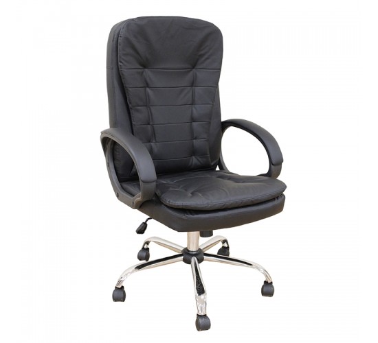 A9938 ΜΑΥΡΟ PVC ΠΟΛΥΘΡΟΝΑ ΓΡΑΦΕΙΟΥ ZITA PLUS 67Χ65Χ52-112/62-121εκ.