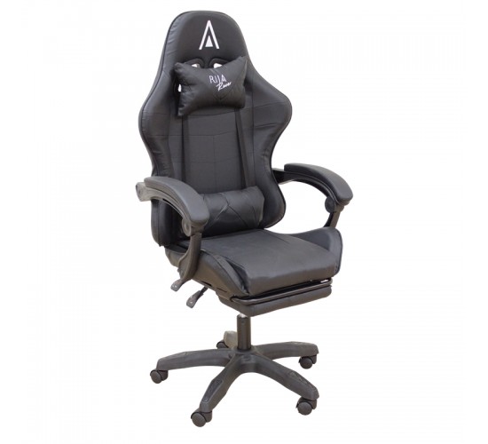 A9950 ΜΑΥΡΟ PVC ΠΟΛΥΘΡΟΝΑ GAMING/ΜΕ ΥΠΟΠΟΔΙΟ 61Χ62Χ45-118/54-127εκ. ZITA PLUS 61Χ62Χ45-118/54-127εκ.