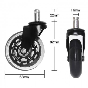 ΡΟΔΑ PRO 63χιλ.(ΣΥΣΚ.5) ΕΛΑΣΤΙΚΗΣ ΠΟΛΥΟΥΡΕΘΑΝΗΣ ΓΙΑ ΚΑΡ. ΓΡΑΦΕΙΟΥ ZITA PLUS 26X12X4εκ.