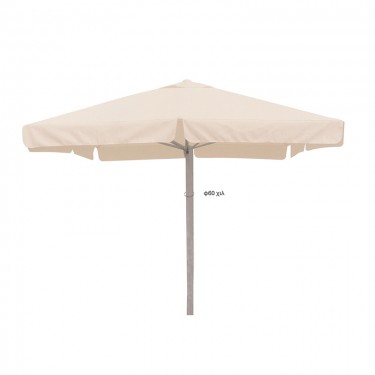 ΟΜΠΡΕΛΑ 4X4X3,88m ΤΗΛΕΣΚΟΠΙΚΗ OFF WHITE ALUM. 8ΑΚΤ.17X27X1.2mm ΙΣΤΟΣ 1Φ.60Χ1.6mm ZITA PLUS 4Χ4