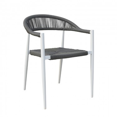 VALERIA WHITE/GREY ΠΟΛ/ΝΑ ΑΛΟΥΜΙΝΙΟΥ 57Χ57Χ78εκ. ZITA PLUS 57Χ57Χ78εκ.