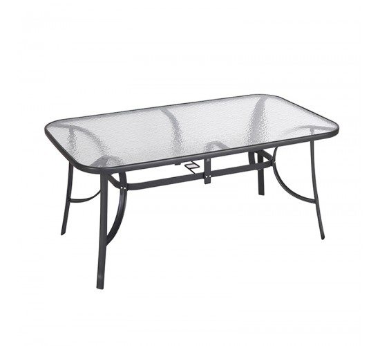 DENIM ΑΝΘΡΑΚΙ 150Χ90X71εκ. ΜΕΤΑΛΛΙΚΟ ΤΡΑΠΕΖΙ ZITA PLUS 150Χ90X71εκ.