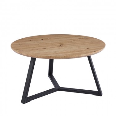 ALEX SONOMA OAK Φ80Χ41εκ. ΤΡΑΠΕΖΙ ΣΑΛΟΝΙΟΥ ZITA PLUS Φ80Χ41εκ.