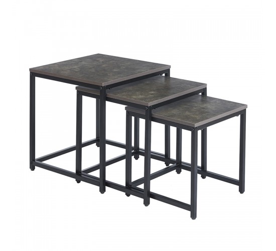 NOLAN SET 3 ΤΜΧ ΤΡΑΠΕΖΑΚΙΑ CEMENT ZITA PLUS 50X50X50/45X45X45/40X40X40εκ. NOLAN SET 3 ΤΜΧ ΤΡΑΠΕΖΑΚΙΑ CEMENT ZITA PLUS 50X50X50/45X45X45/40X40X40εκ.