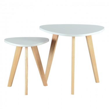 MOLY ΣΕΤ 2τμχ.ΤΡΑΠΕΖΙ ΣΑΛΟΝΙΟΥ 60X60X55 & 40X40X45εκ. ZITA PLUS 60X60X55/40X40X45εκ.