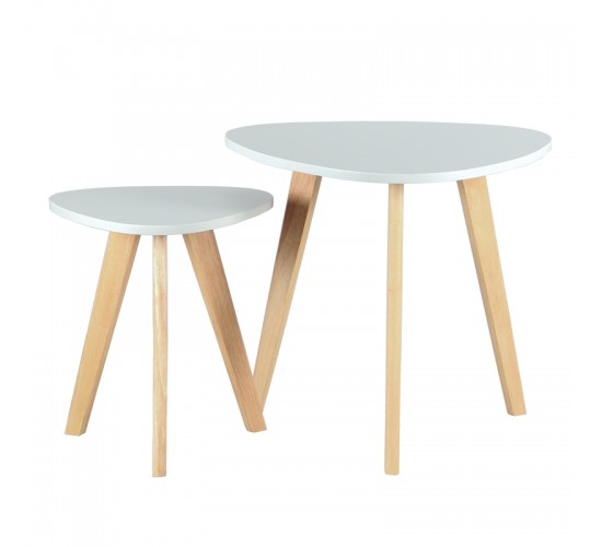 MOLY ΣΕΤ 2τμχ.ΤΡΑΠΕΖΙ ΣΑΛΟΝΙΟΥ 60X60X55 & 40X40X45εκ. ZITA PLUS 60X60X55/40X40X45εκ.