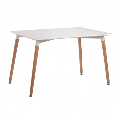 RANDY OFF WHITE 120Χ80Χ72εκ. ΤΡΑΠΕΖΙ ΞYΛO/MDF ZITA PLUS 120X80X72εκ.