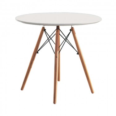 RANDY OFF WHITE Φ70Χ72εκ. ΤΡΑΠΕΖΙ ΞYΛO/MDF ZITA PLUS Φ70Χ72εκ.