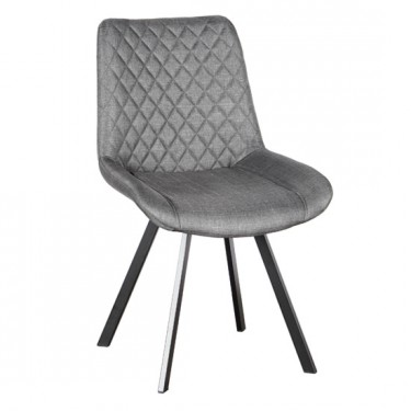 ALESIA S GREY ΥΦΑΣΜΑ ΚΑΡΕΚΛΑ ΜΕΤΑΛΛΙΚΗ 53X61X52-86εκ. ZITA PLUS 53X61X52-86εκ.