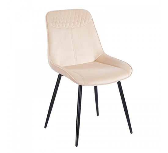 TEREA BEIGE VELVET ΥΦΑΣΜΑ ΚΑΡΕΚΛΑ ΜΕΤΑΛΛΙΚΗ 51X58X87εκ. ZITA PLUS 51X58X49-87εκ.
