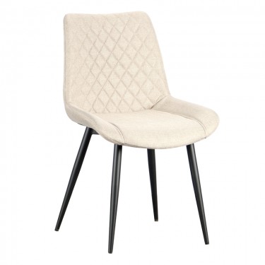 ALESIA BEIGE ΥΦΑΣΜΑ ΚΑΡΕΚΛΑ ΜΕΤΑΛΛΙΚΗ 54X63X47-86εκ. ZITA PLUS 54X63X47-86εκ.