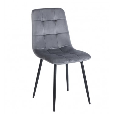 OSCAR GREY VELVET ΥΦΑΣΜΑ ΚΑΡΕΚΛΑ ΜΕΤΑΛΛΙΚΗ 43Χ51Χ90εκ. ZITA PLUS 43Χ51Χ50-90εκ.