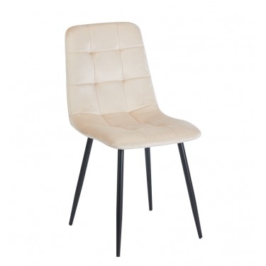 OSCAR BEIGE VELVET ΥΦΑΣΜΑ ΚΑΡΕΚΛΑ ΜΕΤΑΛΛΙΚΗ 43Χ51Χ50-90εκ. ZITA PLUS 43Χ51Χ50-90εκ.