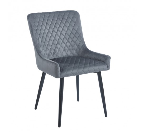 VANESA GREY VELVET ΥΦΑΣΜΑ ΚΑΡΕΚΛΑ ΜΕΤΑΛΛΙΚΗ ZITA PLUS 52X55X48-85εκ. VANESA GREY VELVET ΥΦΑΣΜΑ ΚΑΡΕΚΛΑ ΜΕΤΑΛΛΙΚΗ ZITA PLUS 52X55X48-85εκ.