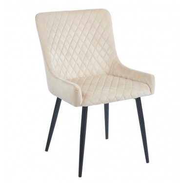 VANESA BEIGE VELVET ΥΦΑΣΜΑ ΚΑΡΕΚΛΑ ΜΕΤΑΛΛΙΚΗ 46X62X51-86εκ. ZITA PLUS 46X62X51-86εκ.