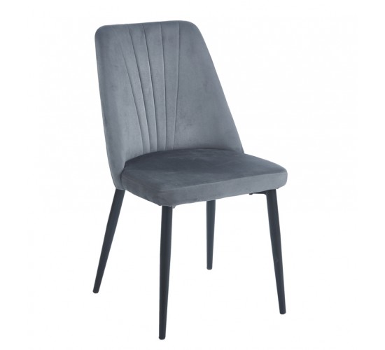 OLIVIA GREY VELVET/PU ΚΑΡΕΚΛΑ ΜΕΤΑΛΛΙΚΗ ZITA PLUS 46(59)X58X85εκ. OLIVIA GREY VELVET/PU ΚΑΡΕΚΛΑ ΜΕΤΑΛΛΙΚΗ ZITA PLUS 46(59)X58X85εκ.