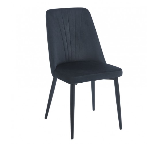 OLIVIA BLACK VELVET/PU ΚΑΡΕΚΛΑ ΜΕΤΑΛΛΙΚΗ ZITA PLUS 46(59)X58X85εκ. OLIVIA BLACK VELVET/PU ΚΑΡΕΚΛΑ ΜΕΤΑΛΛΙΚΗ ZITA PLUS 46(59)X58X85εκ.