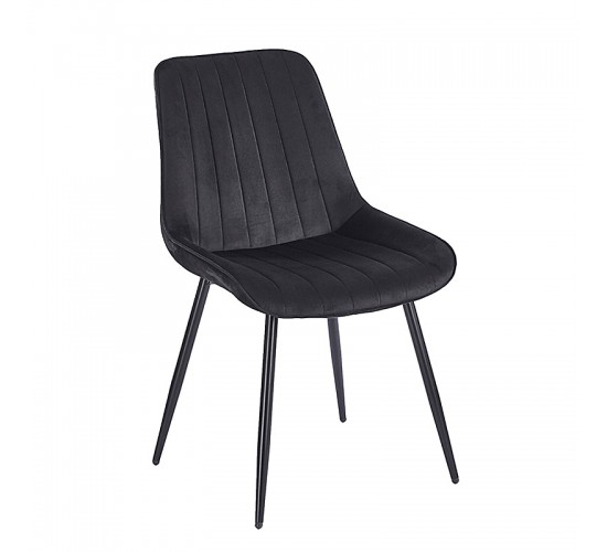 BONY BLACK VELVET ΥΦΑΣΜΑ ΚΑΡΕΚΛΑ ΜΕΤΑΛΛΙΚΗ 51X58X87εκ. ZITA PLUS 51X58X49-87εκ.