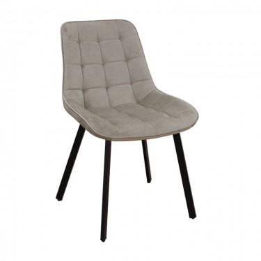 MIRA CAPPUCCINO VELVET ΥΦΑΣΜΑ ΚΑΡΕΚΛΑ ΜΕΤΑΛΛΙΚΗ 53X59X86εκ. ZITA PLUS 53X59X46-86εκ.
