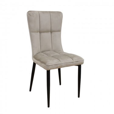 SELIN CAPPUCCINO VELVET ΥΦΑΣΜΑ ΚΑΡΕΚΛΑ ΜΕΤΑΛΛΙΚΗ 46X54X91εκ. ZITA PLUS 46X54X91εκ.